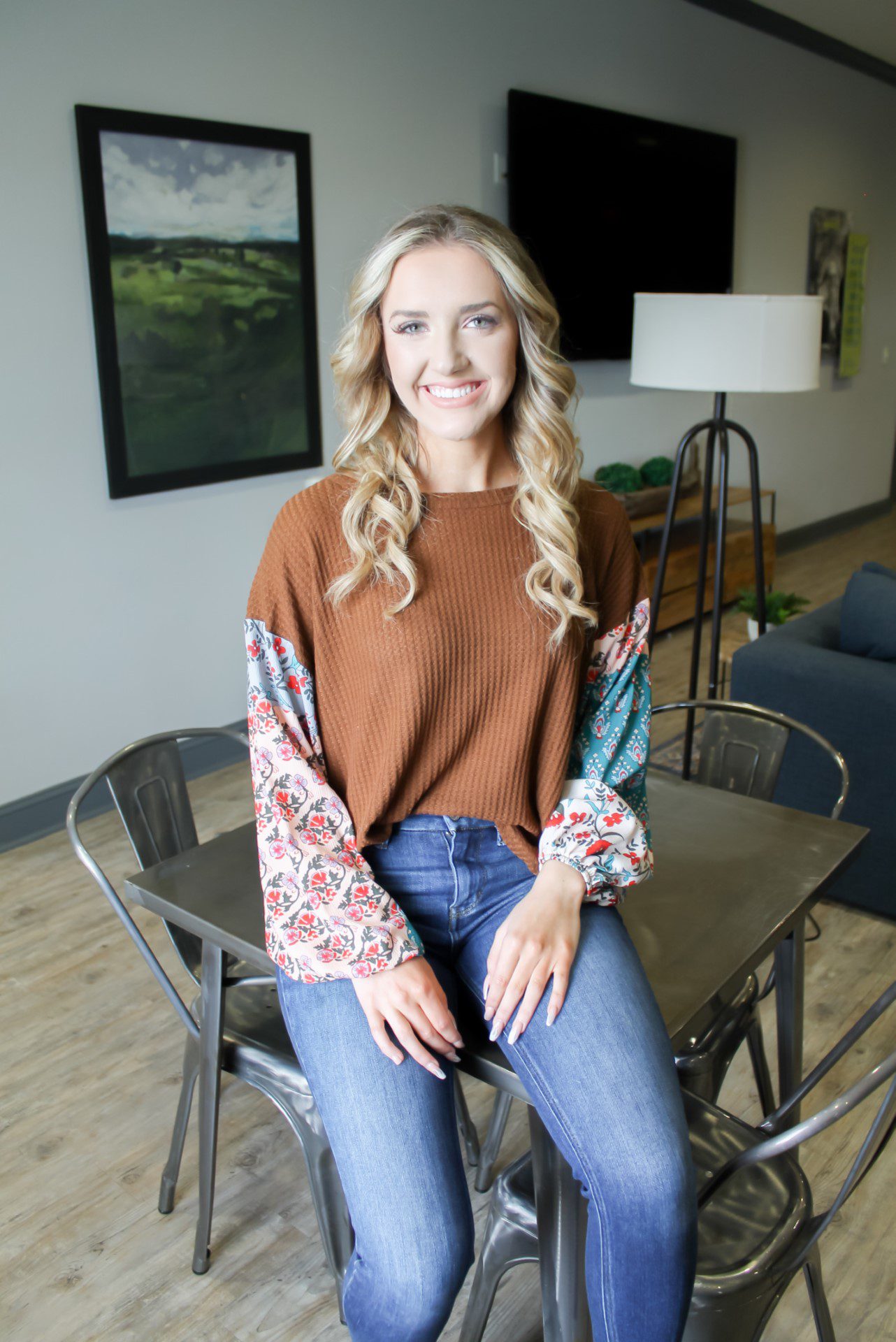 A Hint Of Floral Top