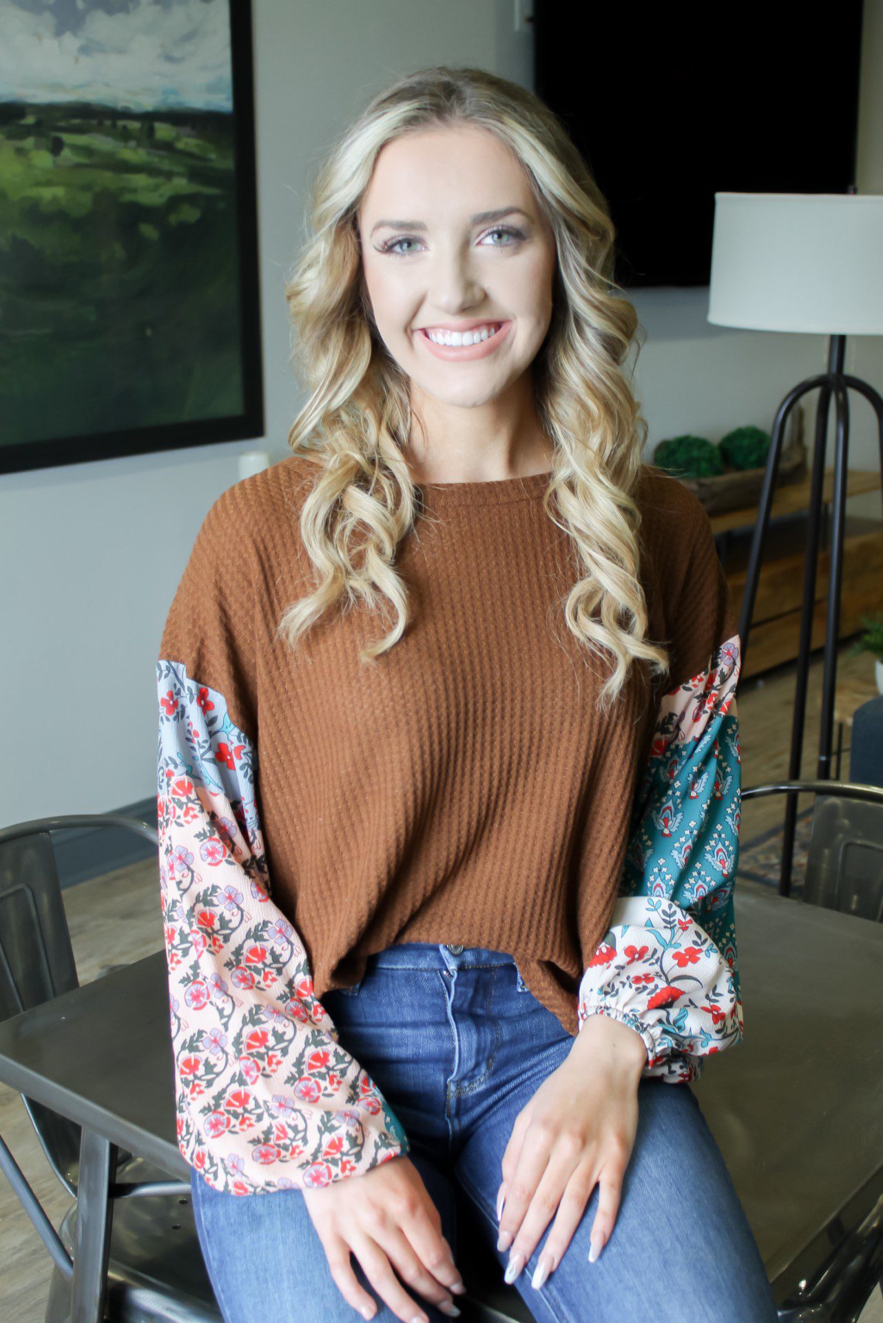 A Hint Of Floral Top