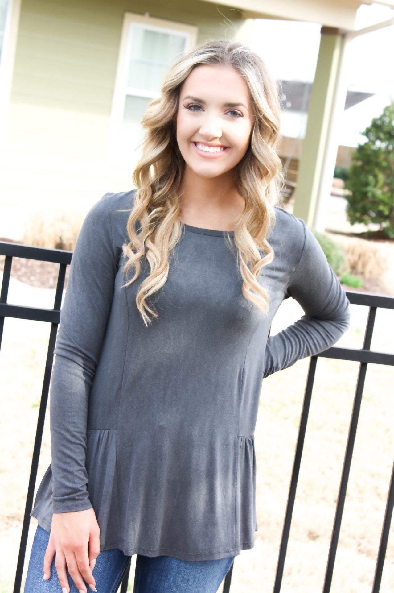 Casually Grey Long Sleeve