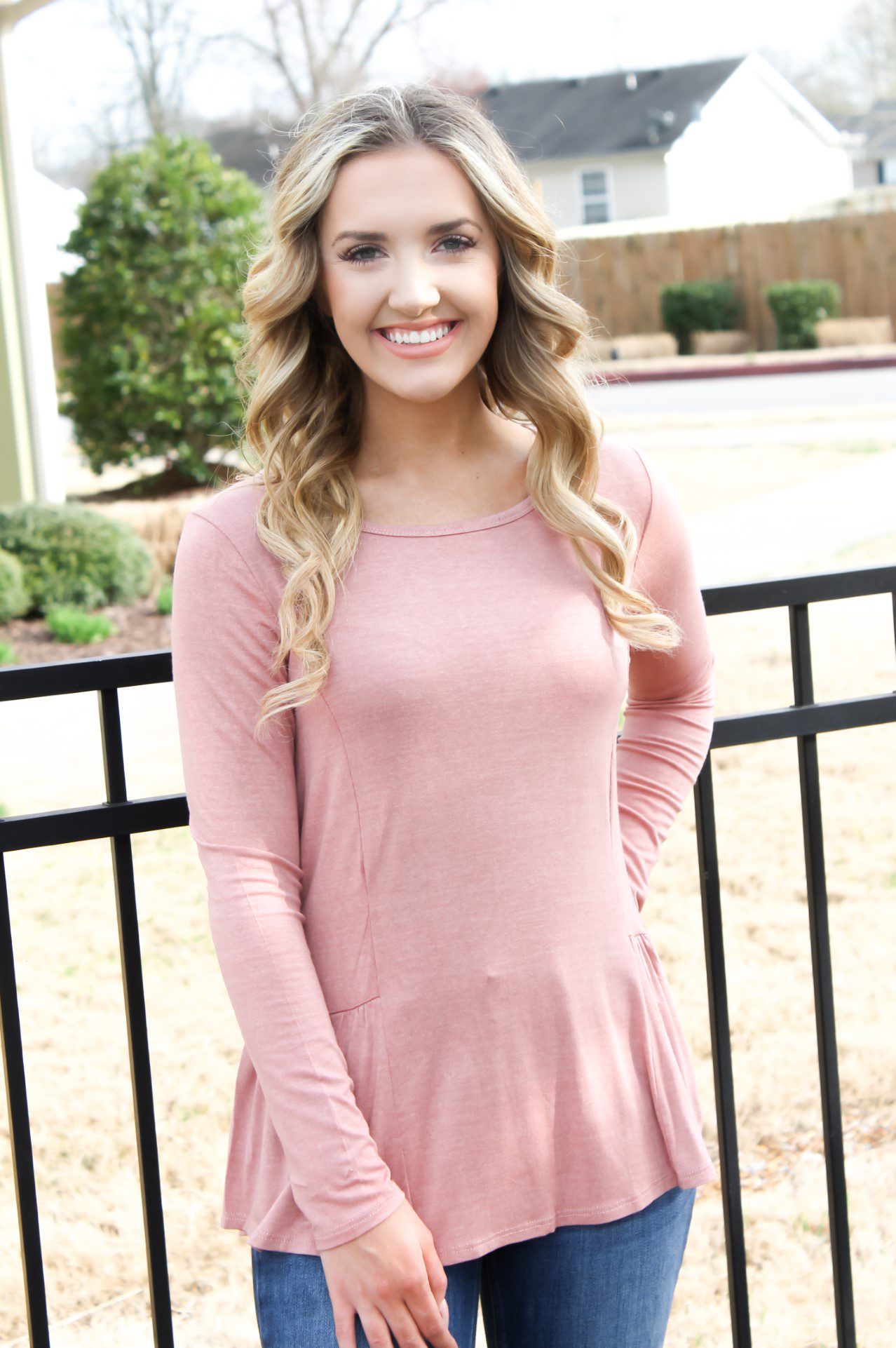 Pretty in Pink Long Sleeve Top