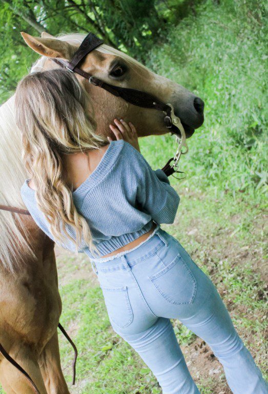 Blue Skies Cropped Sweater