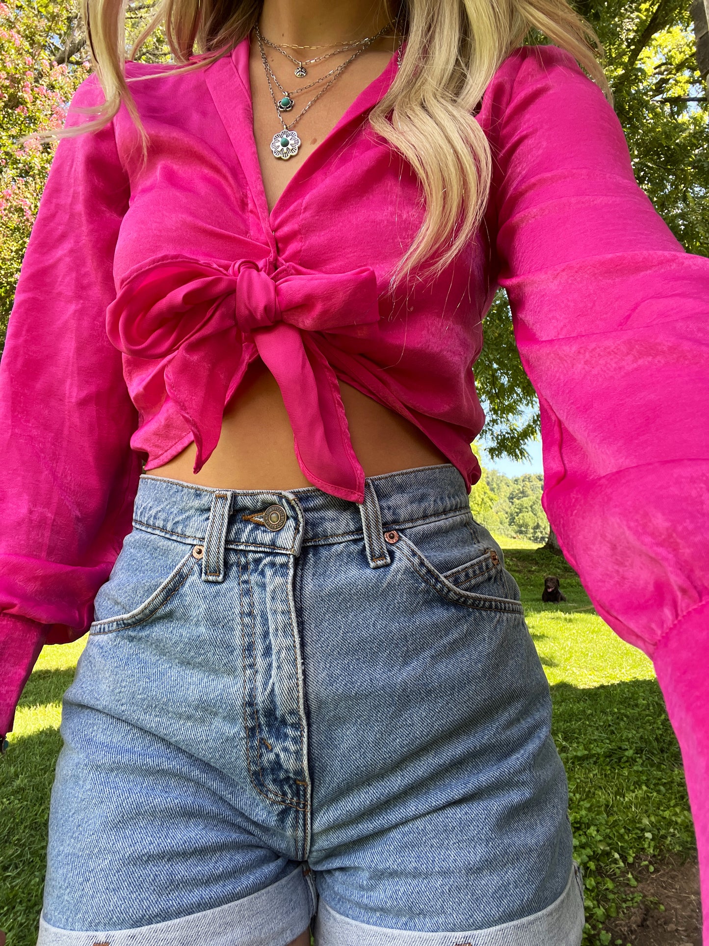 Were You Talking To Me Top- PINK