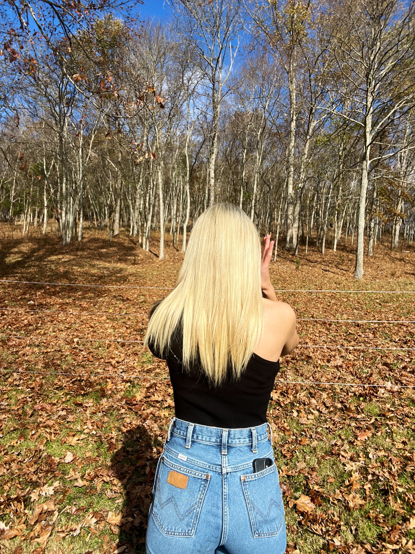 One Shoulder Long Sleeve- BLACK