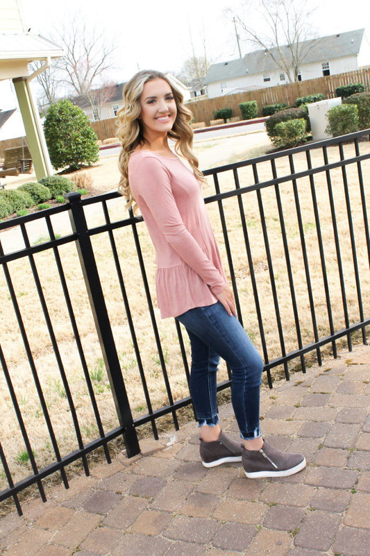 Pretty in Pink Long Sleeve Top